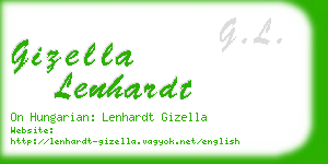 gizella lenhardt business card